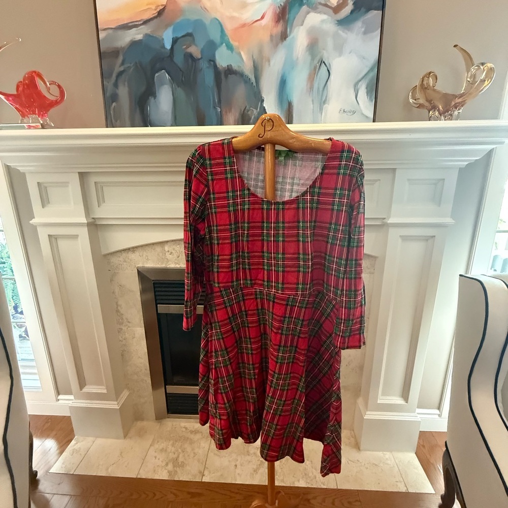 Red Tartan Size M Women’s Dress